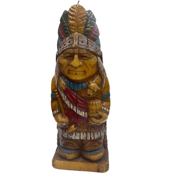Vintage Candle Native American Figure - Picture 1 of 9